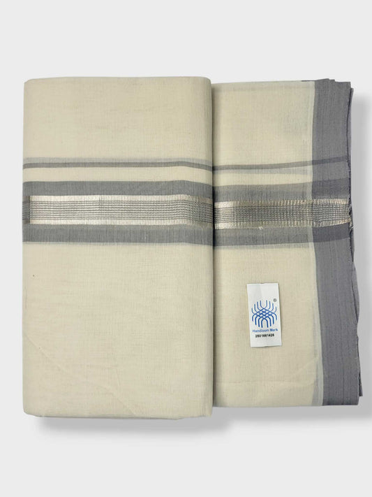 Kerala Balaramapuram Pure Cotton Handloom Mundu/Dhoti