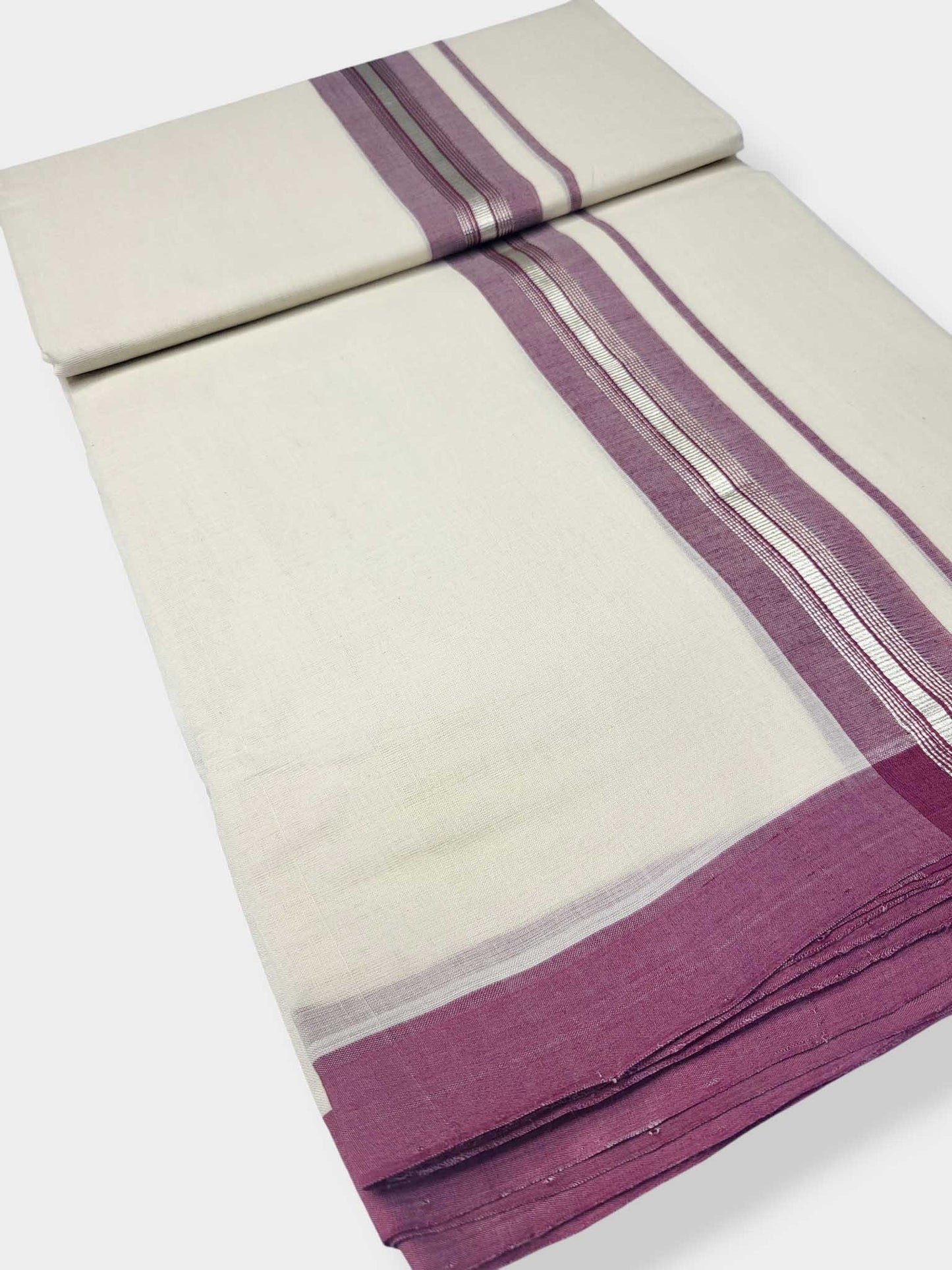 Kerala Balaramapuram Pure Cotton Handloom Mundu/Dhoti
