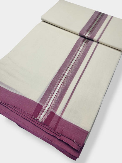 Kerala Balaramapuram Pure Cotton Handloom Mundu/Dhoti