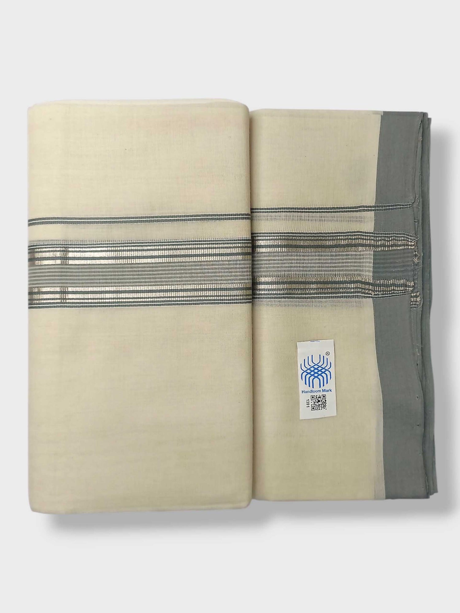 Kerala Balaramapuram Pure Cotton Handloom Mundu/Dhoti