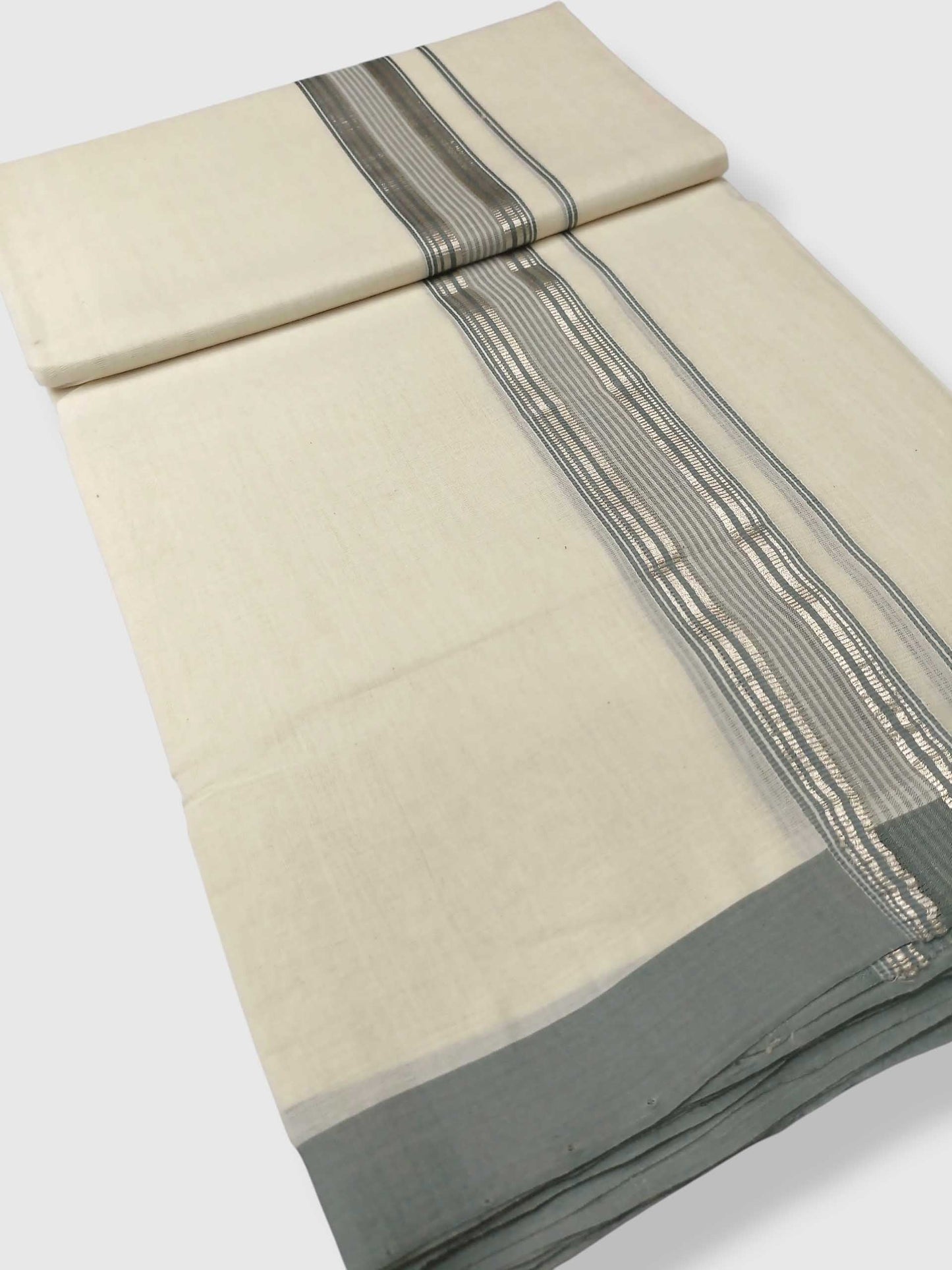 Kerala Balaramapuram Pure Cotton Handloom Mundu/Dhoti
