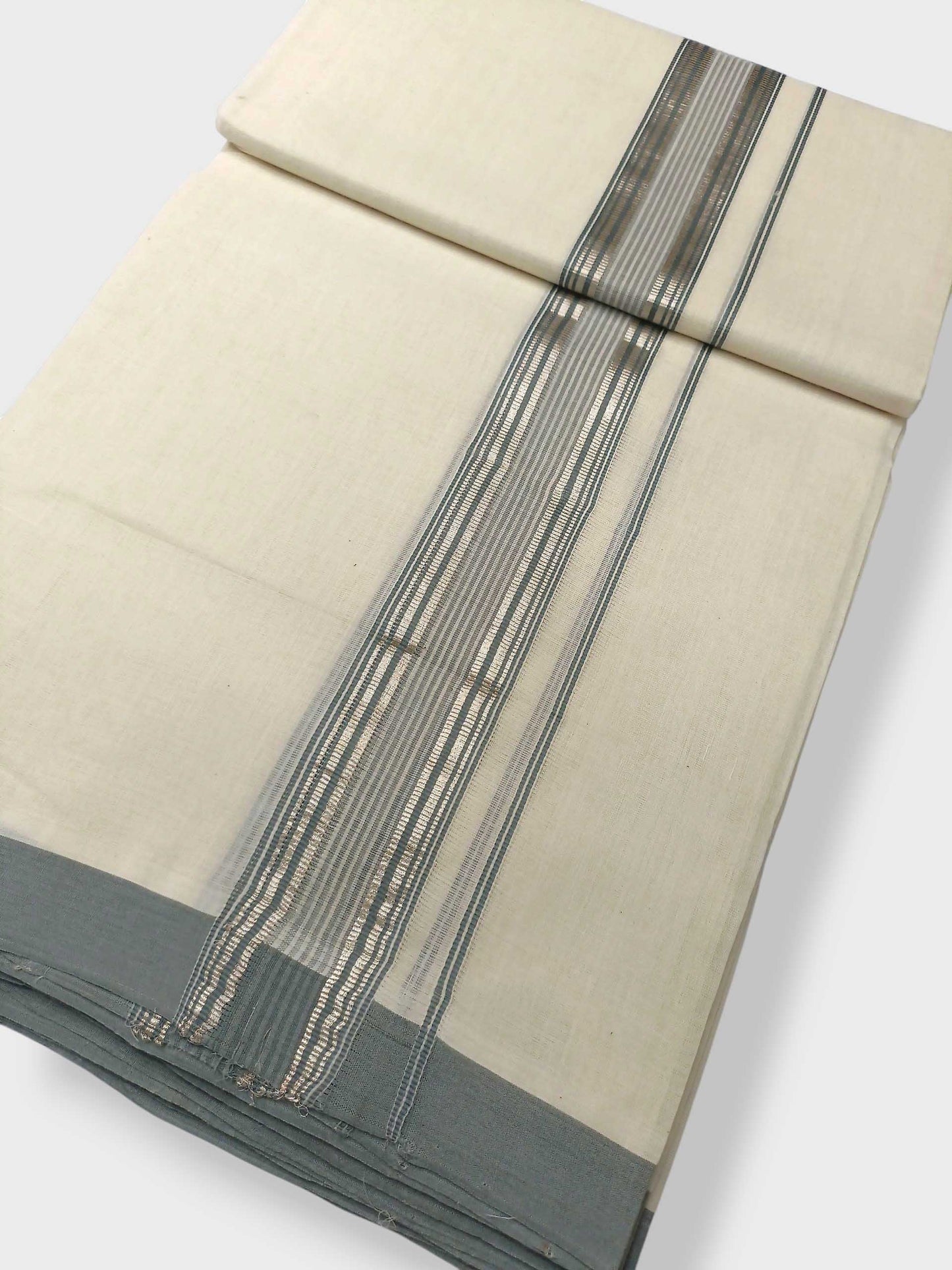 Kerala Balaramapuram Pure Cotton Handloom Mundu/Dhoti