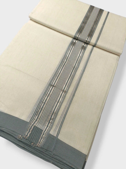 Kerala Balaramapuram Pure Cotton Handloom Mundu/Dhoti