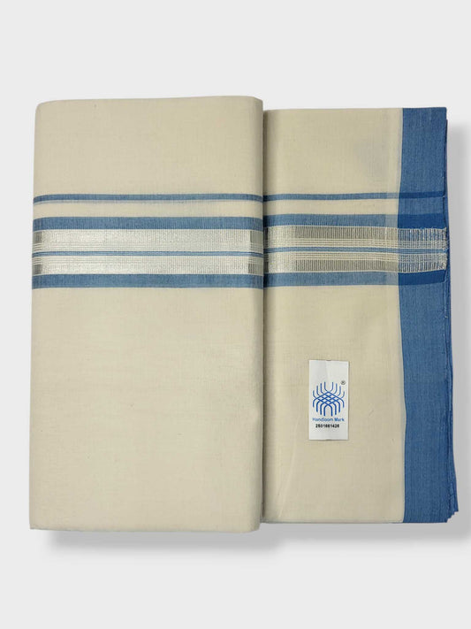 Kerala Balaramapuram Pure Cotton Handloom Mundu/Dhoti