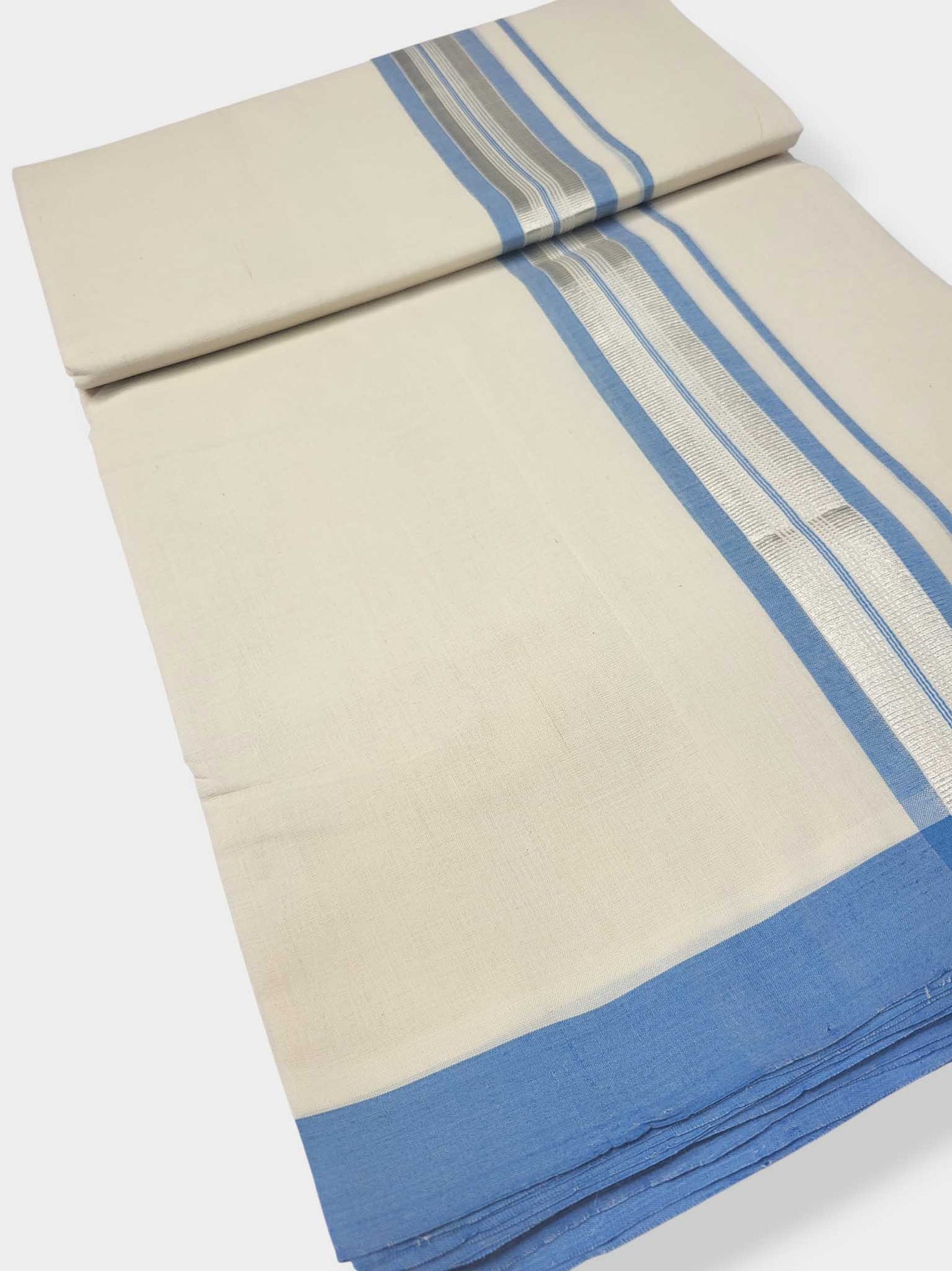 Kerala Balaramapuram Pure Cotton Handloom Mundu/Dhoti
