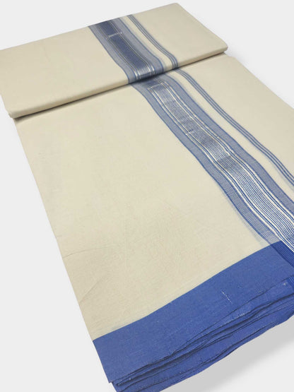 Kerala Balaramapuram Pure Cotton Handloom Mundu/Dhoti