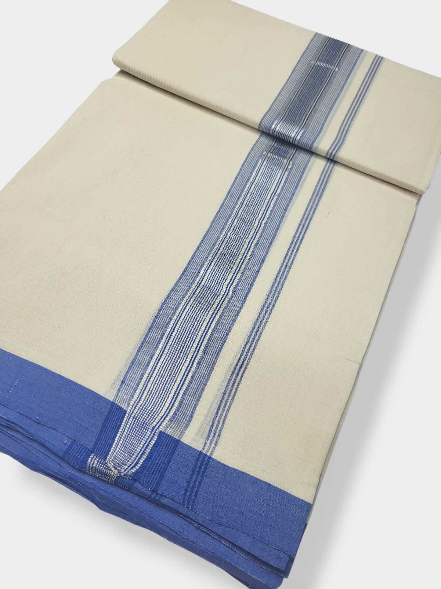 Kerala Balaramapuram Pure Cotton Handloom Mundu/Dhoti