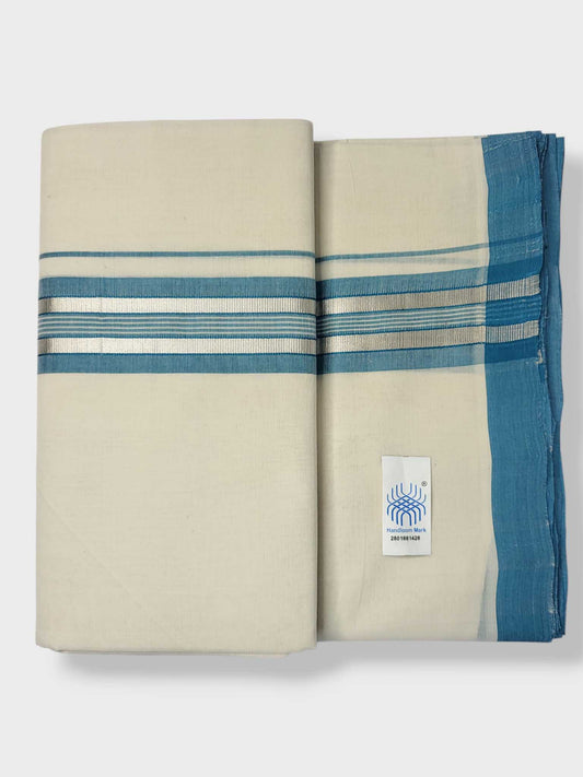 Kerala Balaramapuram Pure Cotton Handloom Mundu/Dhoti