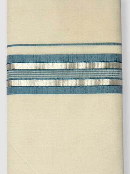 Kerala Balaramapuram Pure Cotton Handloom Mundu/Dhoti
