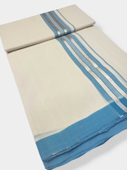 Kerala Balaramapuram Pure Cotton Handloom Mundu/Dhoti