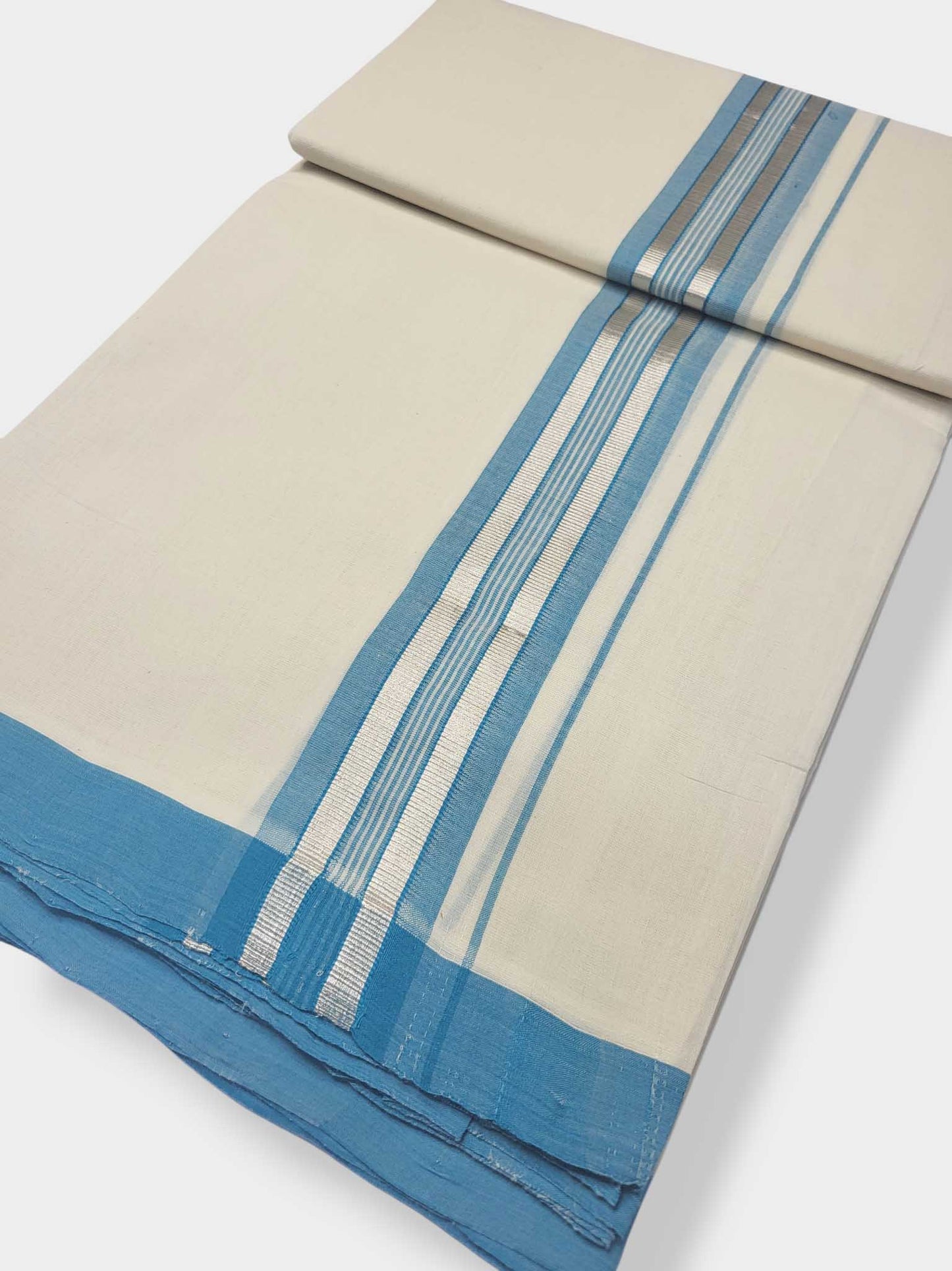 Kerala Balaramapuram Pure Cotton Handloom Mundu/Dhoti
