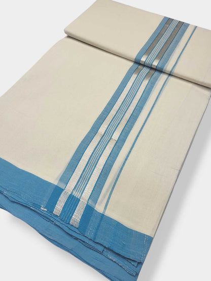 Kerala Balaramapuram Pure Cotton Handloom Mundu/Dhoti