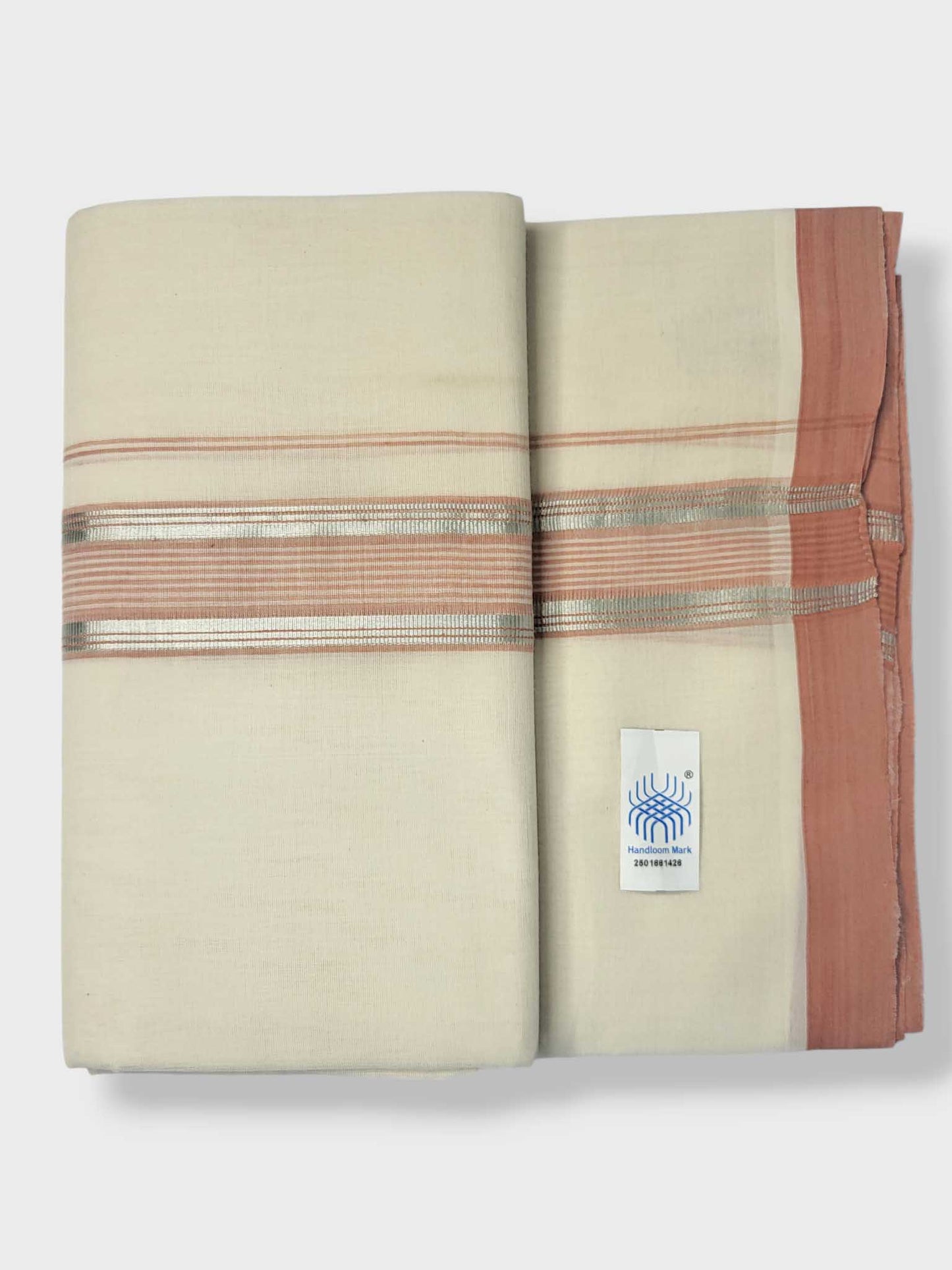 Kerala Balaramapuram Pure Cotton Handloom Mundu/Dhoti
