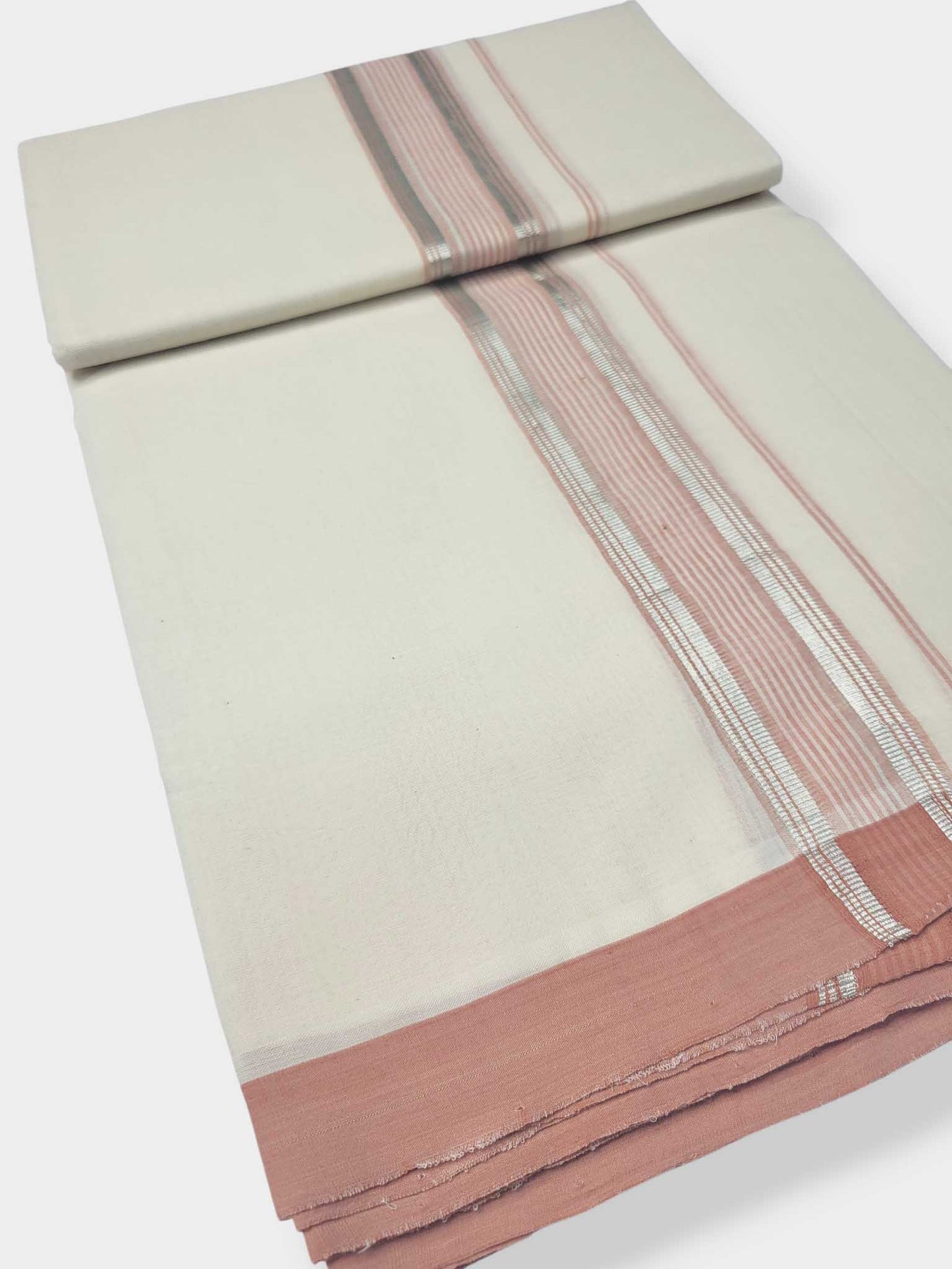 Kerala Balaramapuram Pure Cotton Handloom Mundu/Dhoti