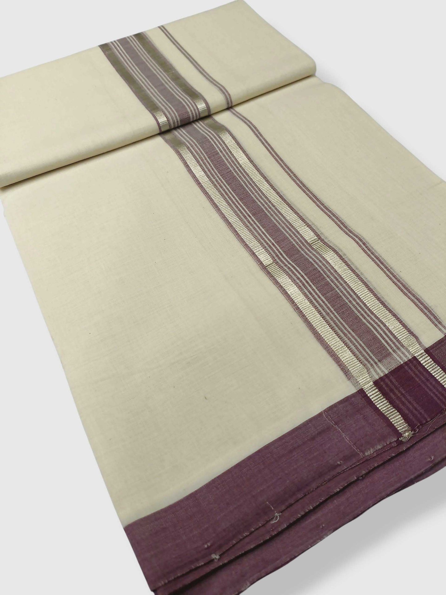 Kerala Balaramapuram Pure Cotton Handloom Mundu/Dhoti