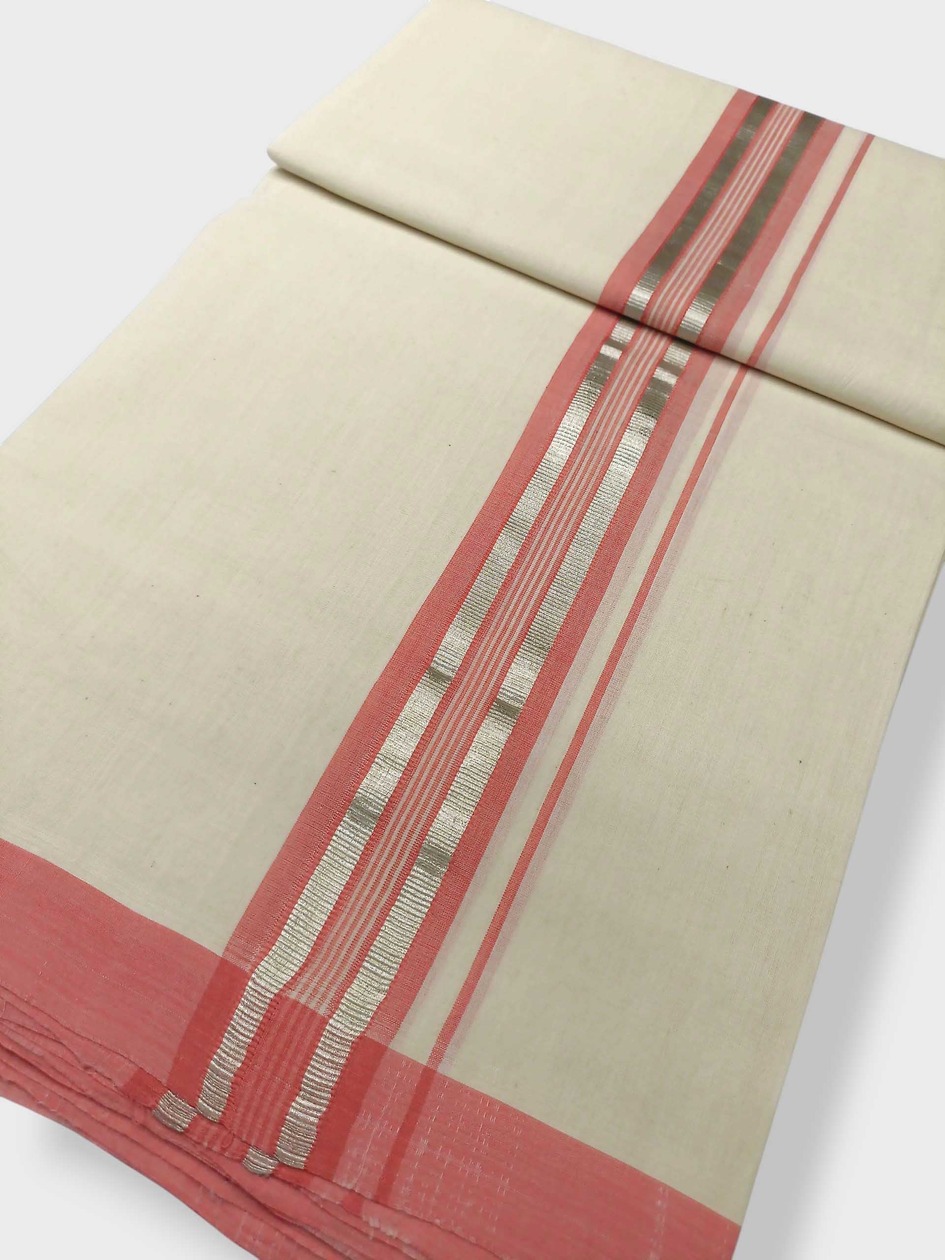 Kerala Balaramapuram Pure Cotton Handloom Mundu/Dhoti