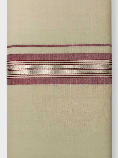 Kerala Balaramapuram Pure Cotton Handloom Mundu/Dhoti