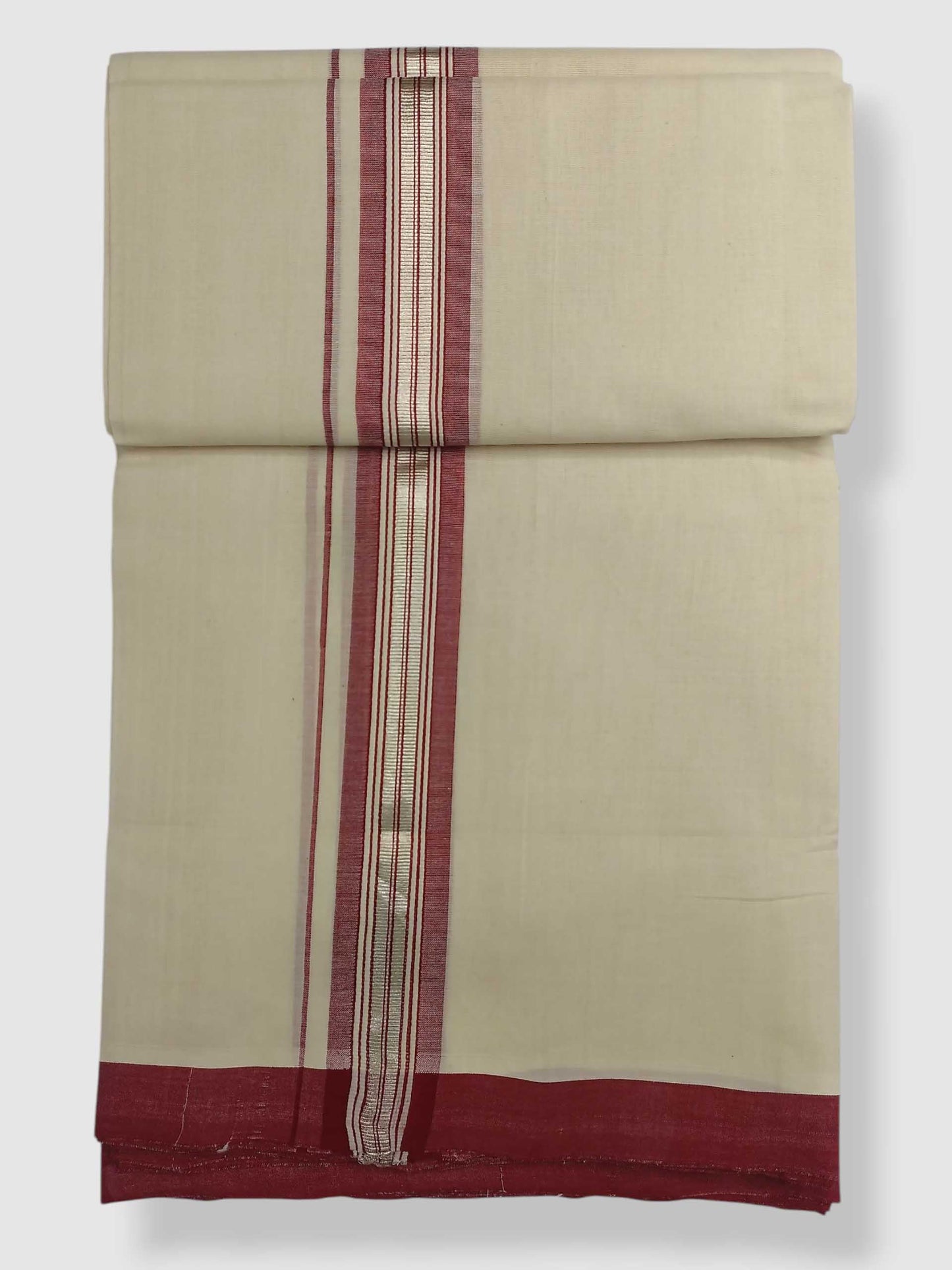 Kerala Balaramapuram Pure Cotton Handloom Mundu/Dhoti