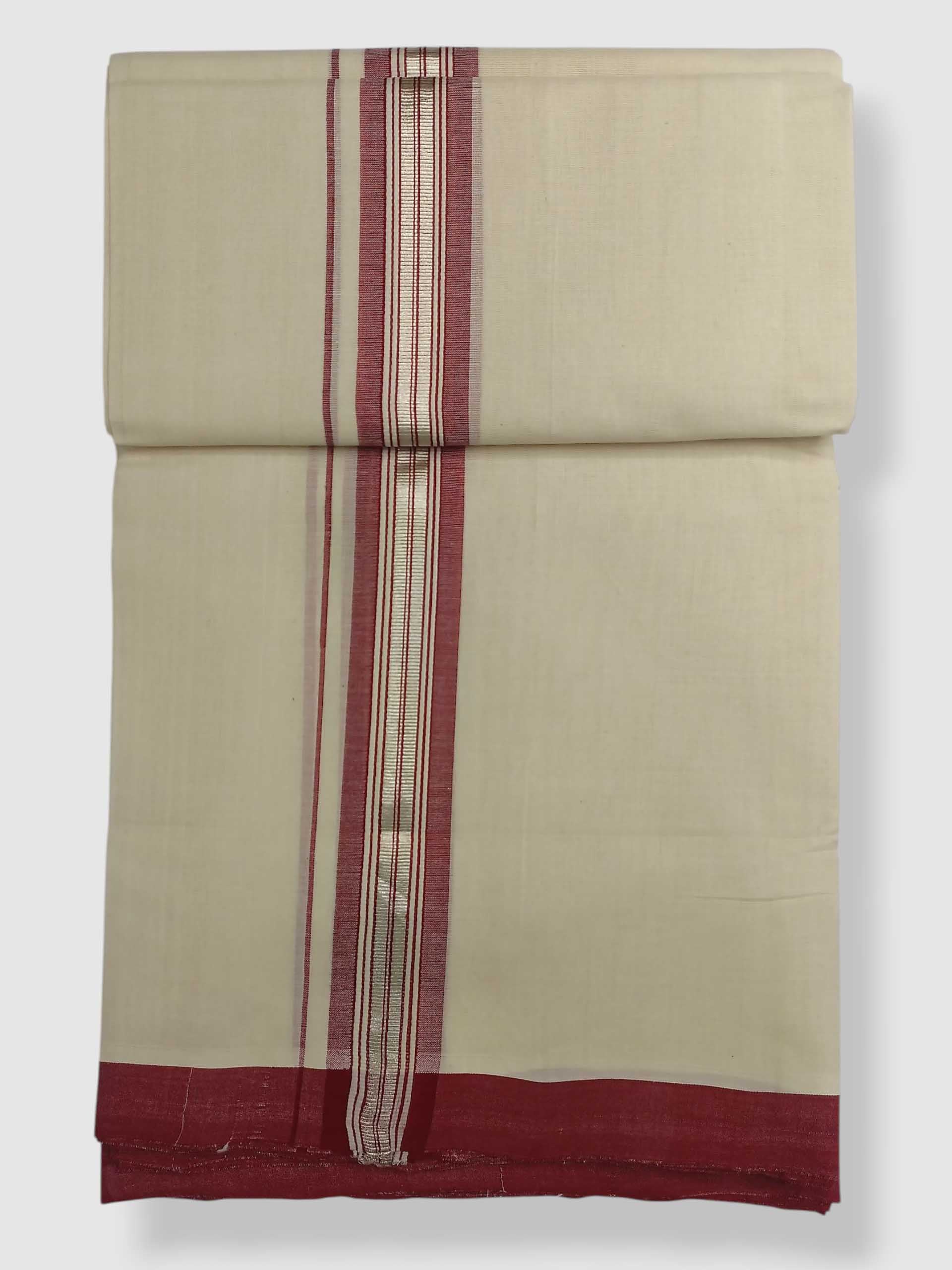 Kerala Balaramapuram Pure Cotton Handloom Mundu/Dhoti