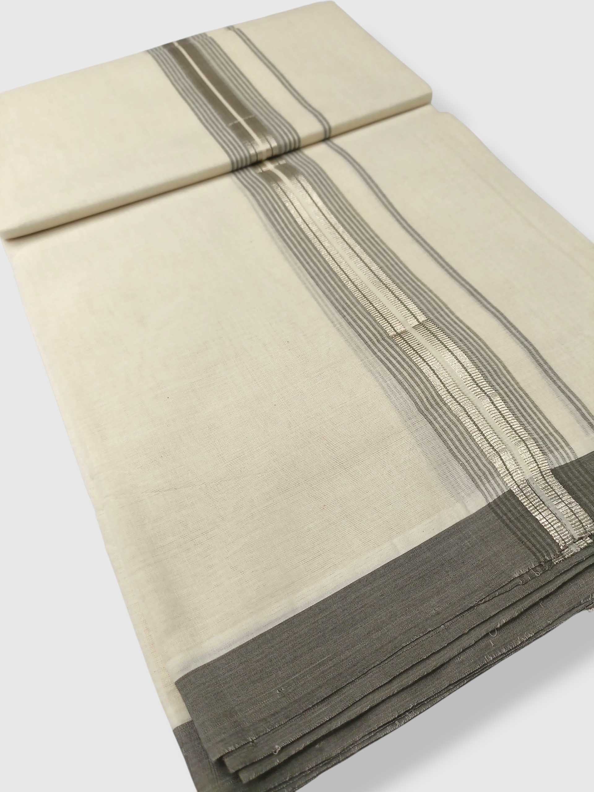 Kerala Balaramapuram Pure Cotton Handloom Mundu/Dhoti