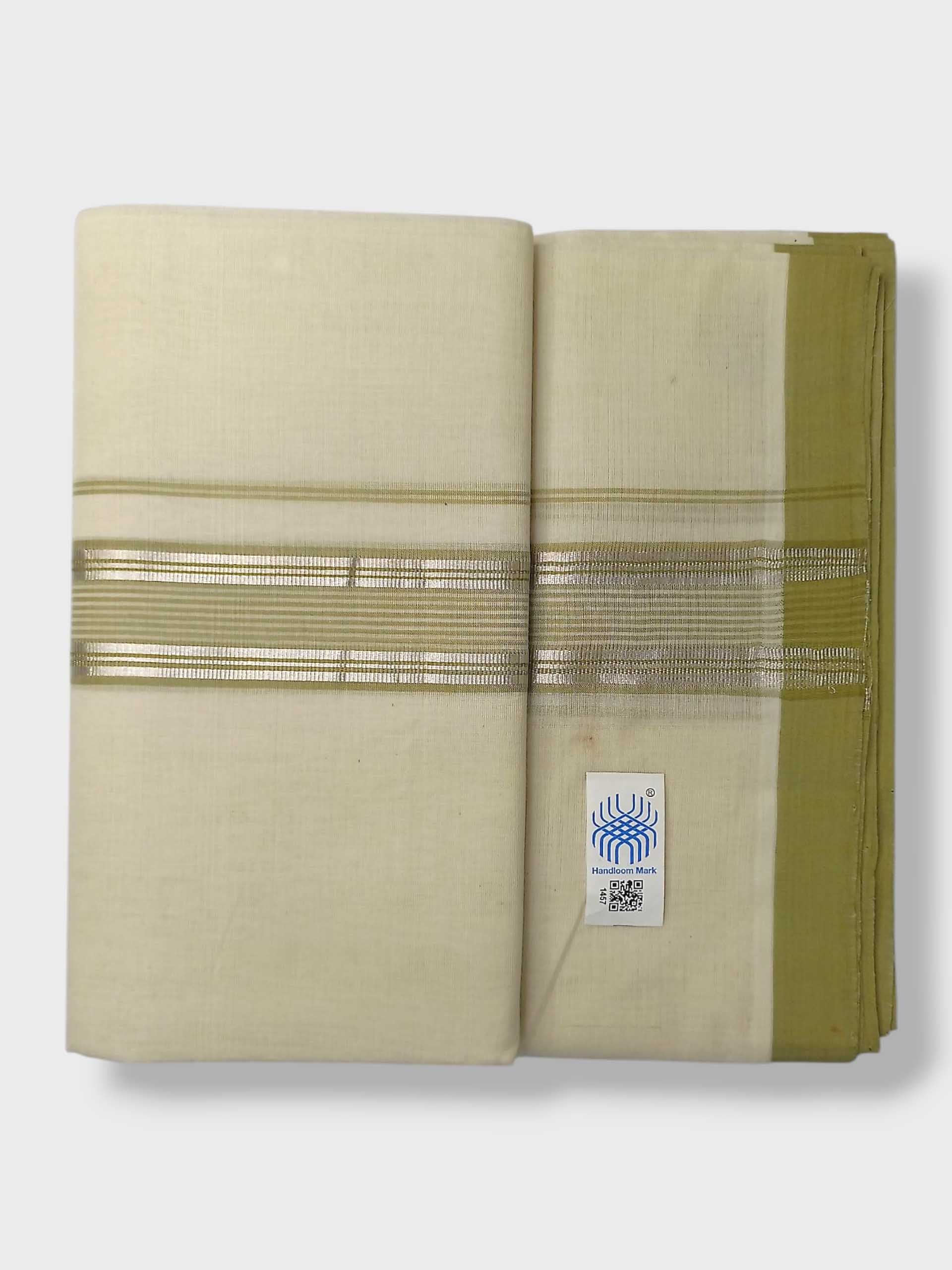 Kerala Balaramapuram Pure Cotton Handloom Mundu/Dhoti