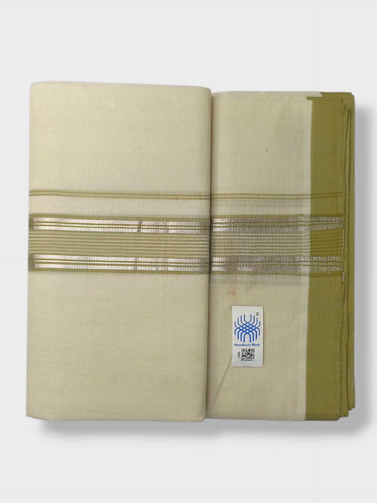 Kerala Balaramapuram Pure Cotton Handloom Mundu/Dhoti