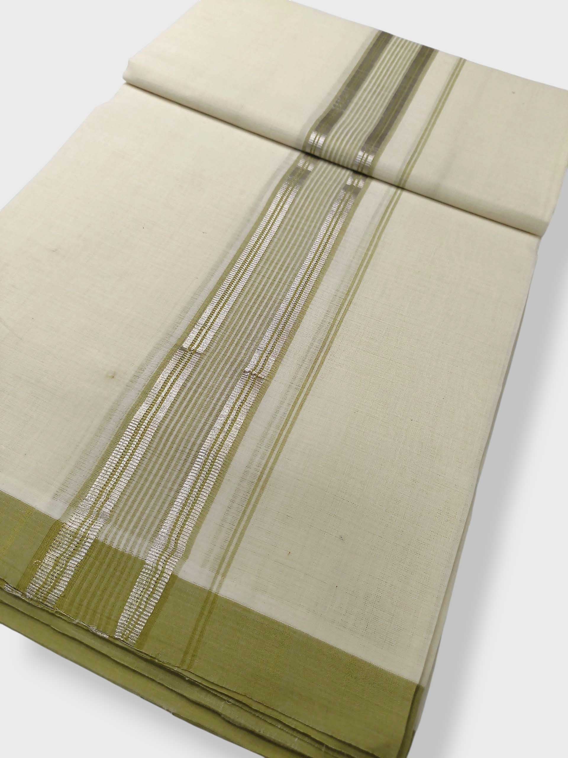 Kerala Balaramapuram Pure Cotton Handloom Mundu/Dhoti