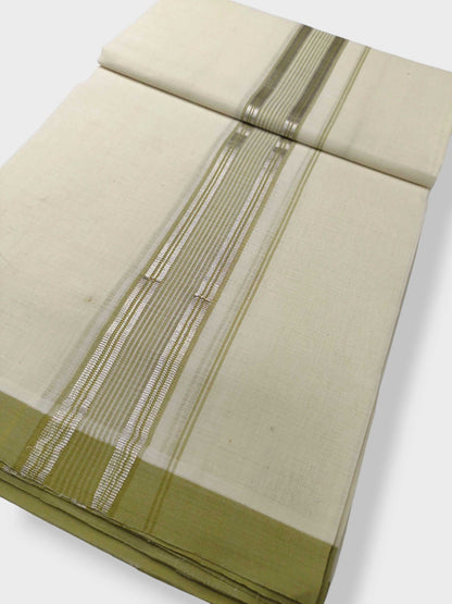 Kerala Balaramapuram Pure Cotton Handloom Mundu/Dhoti