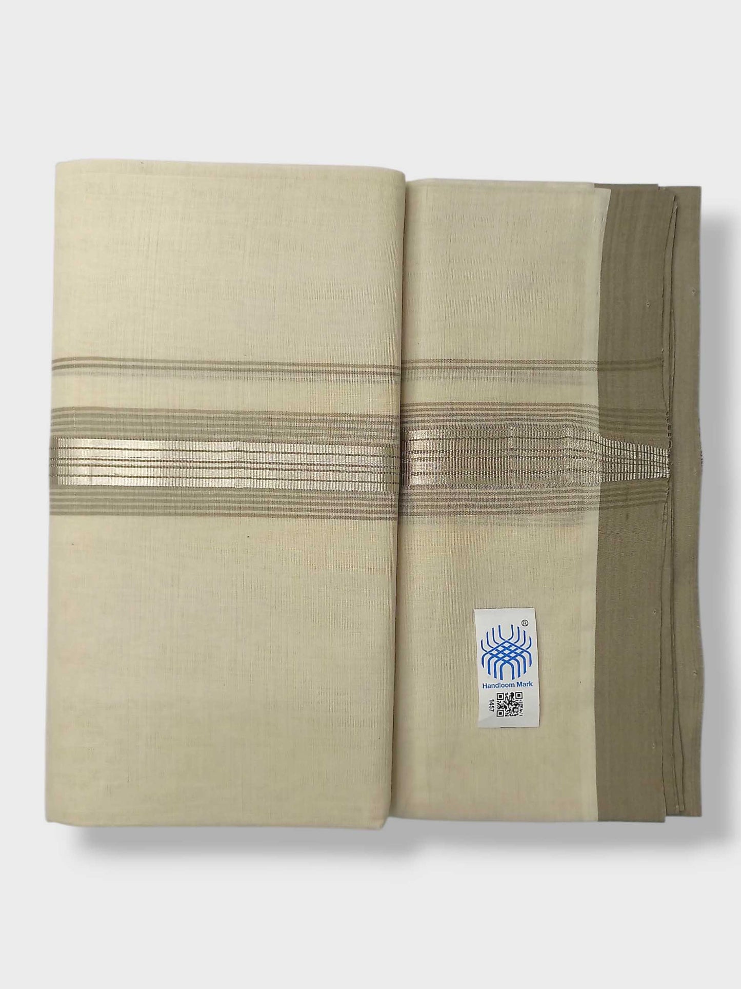 Kerala Balaramapuram Pure Cotton Handloom Mundu/Dhoti
