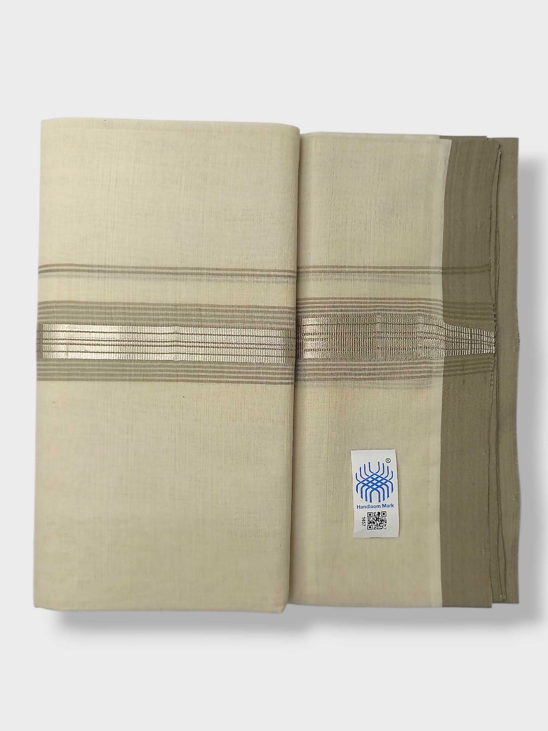 Kerala Balaramapuram Pure Cotton Handloom Mundu/Dhoti
