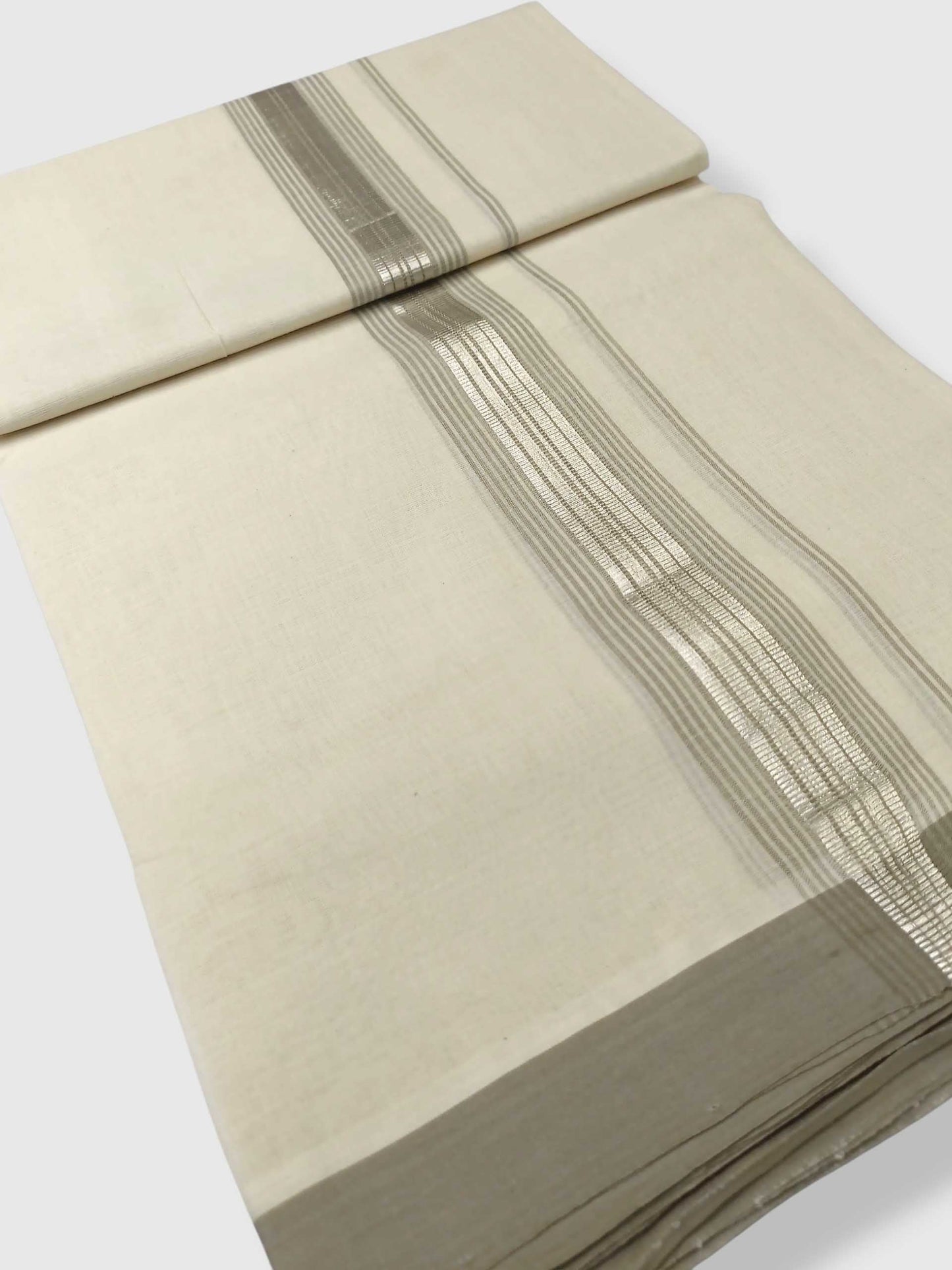Kerala Balaramapuram Pure Cotton Handloom Mundu/Dhoti