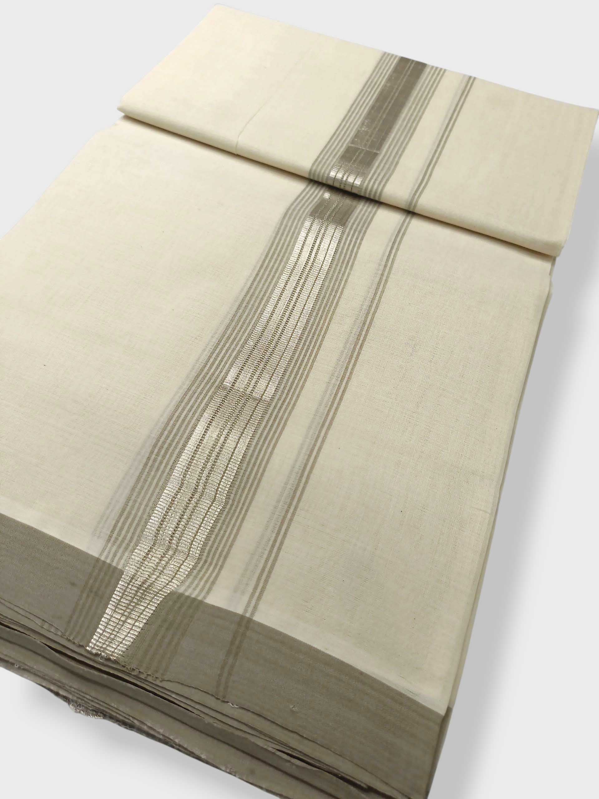Kerala Balaramapuram Pure Cotton Handloom Mundu/Dhoti