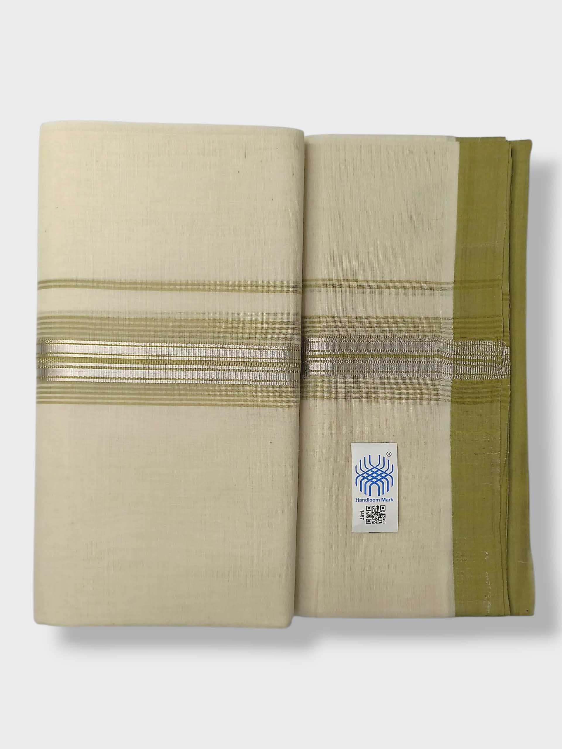 Kerala Balaramapuram Pure Cotton Handloom Mundu/Dhoti