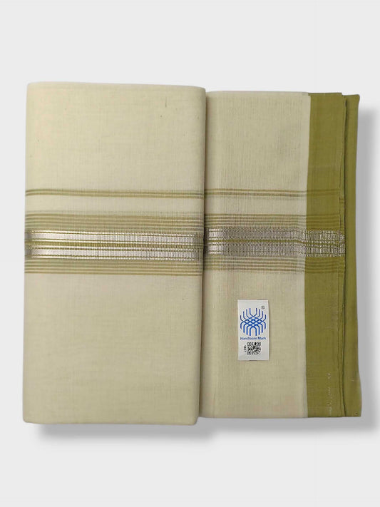Kerala Balaramapuram Pure Cotton Handloom Mundu/Dhoti
