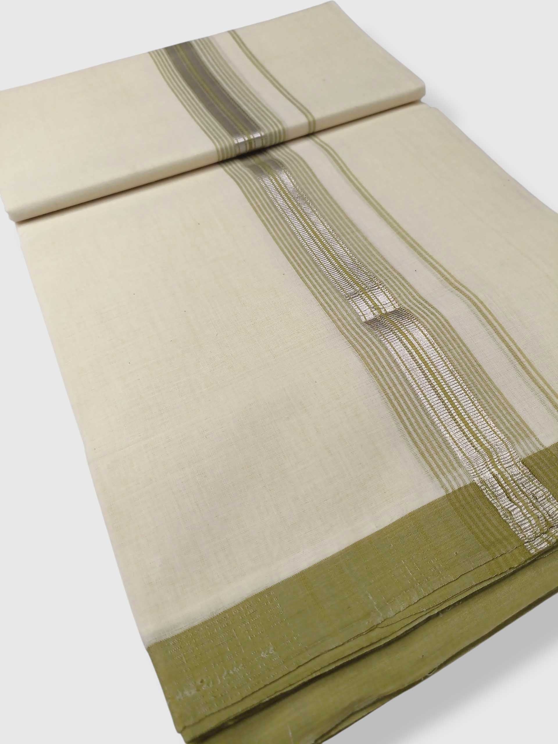 Kerala Balaramapuram Pure Cotton Handloom Mundu/Dhoti