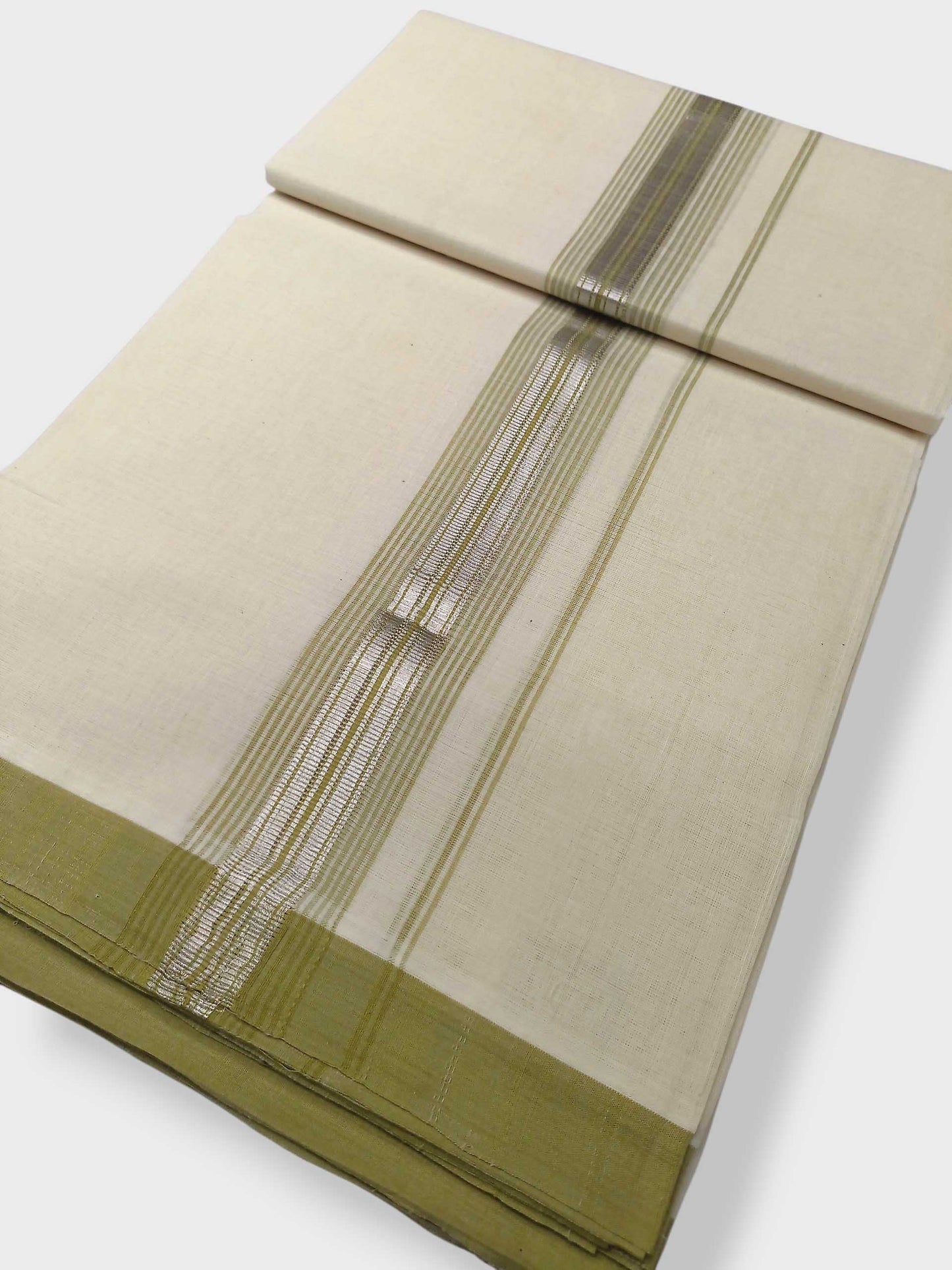 Kerala Balaramapuram Pure Cotton Handloom Mundu/Dhoti