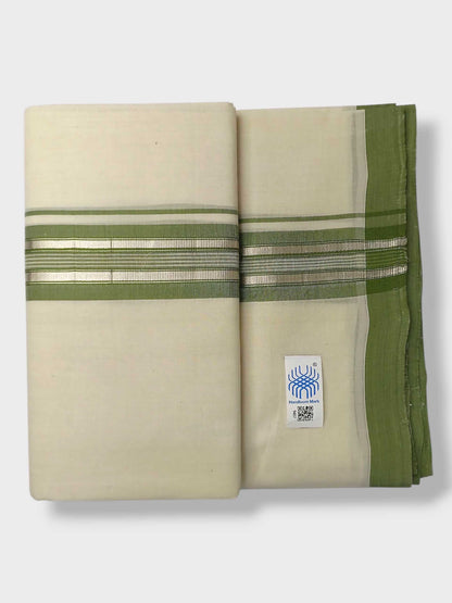 Kerala Balaramapuram Pure Cotton Handloom Mundu/Dhoti