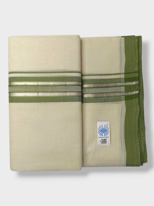 Kerala Balaramapuram Pure Cotton Handloom Mundu/Dhoti
