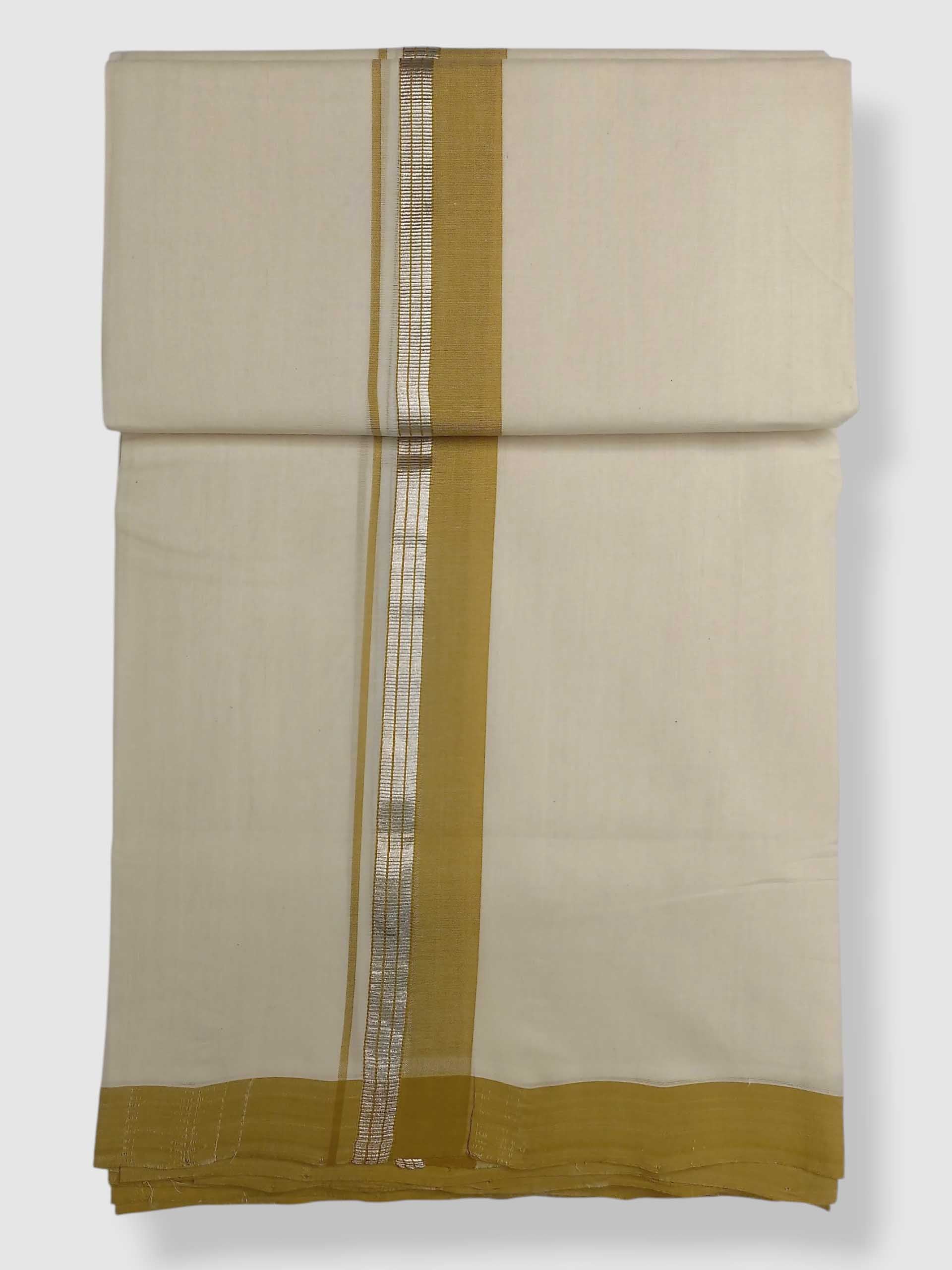 Kerala Balaramapuram Pure Cotton Handloom Mundu/Dhoti