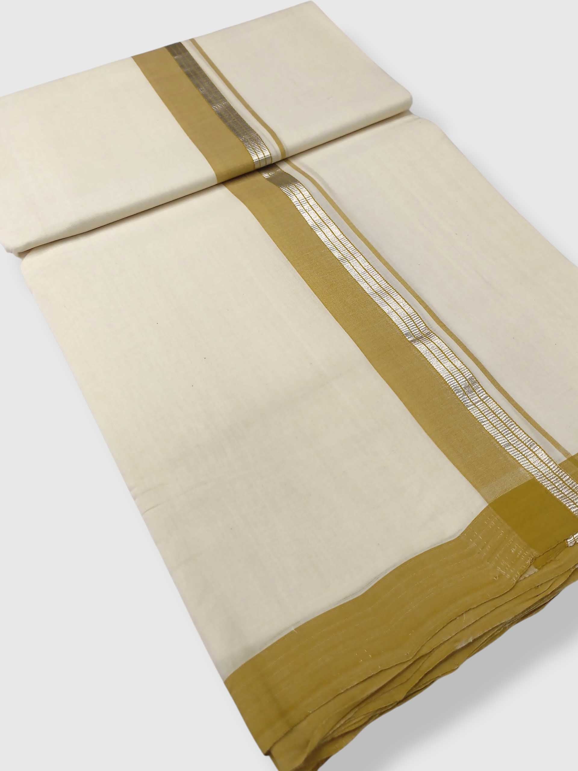 Kerala Balaramapuram Pure Cotton Handloom Mundu/Dhoti
