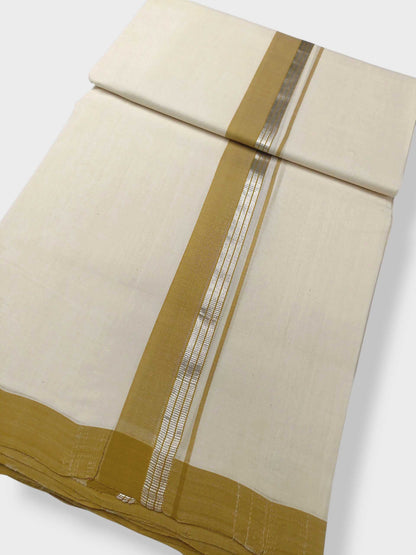 Kerala Balaramapuram Pure Cotton Handloom Mundu/Dhoti