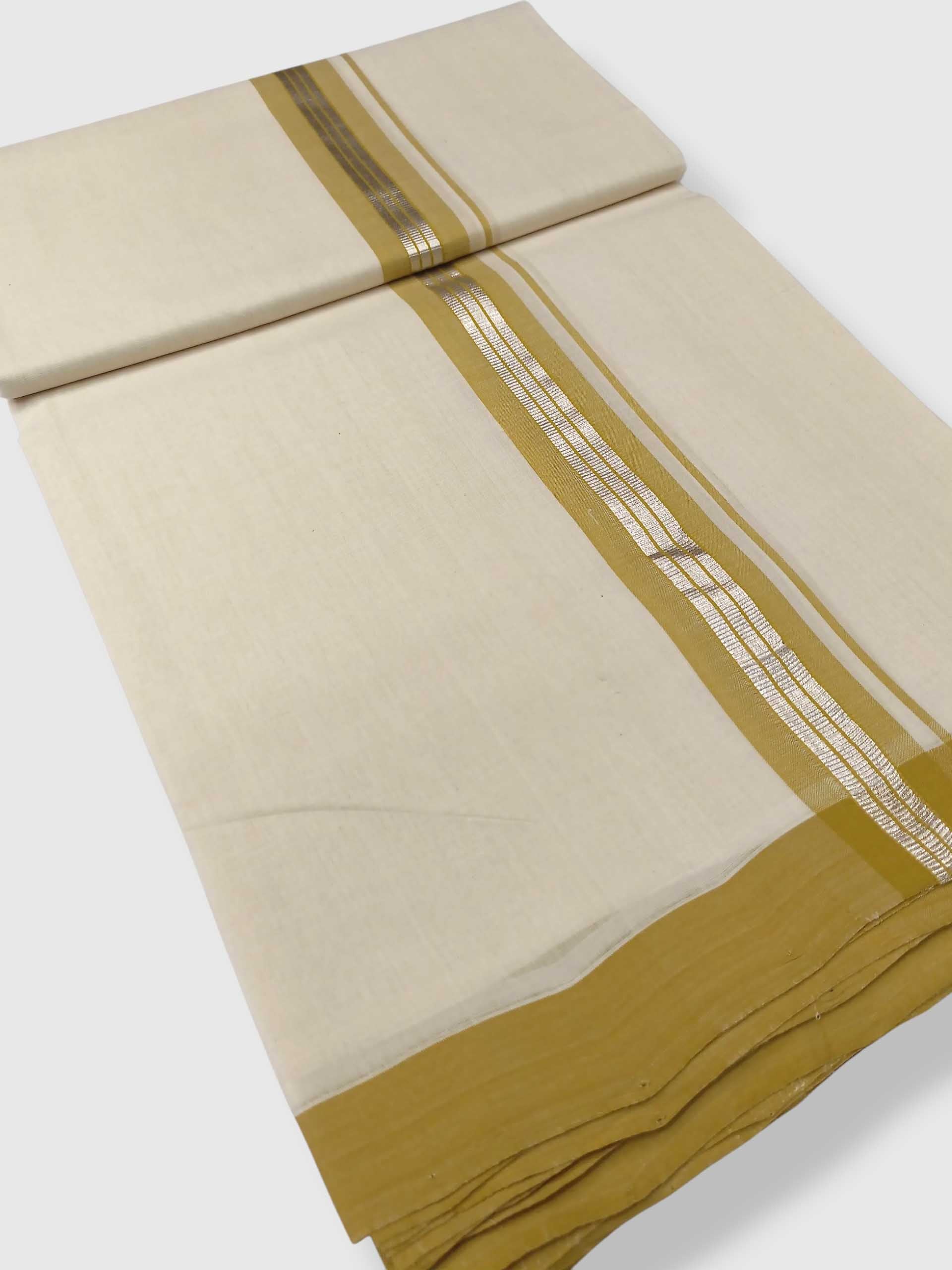 Kerala Balaramapuram Pure Cotton Handloom Mundu/Dhoti