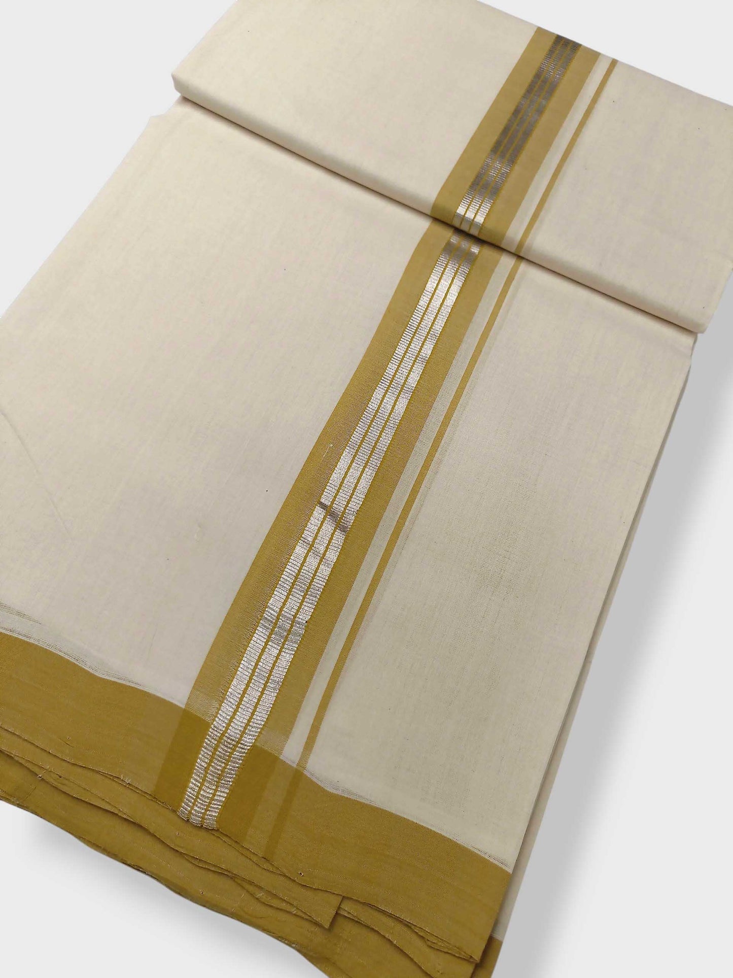 Kerala Balaramapuram Pure Cotton Handloom Mundu/Dhoti