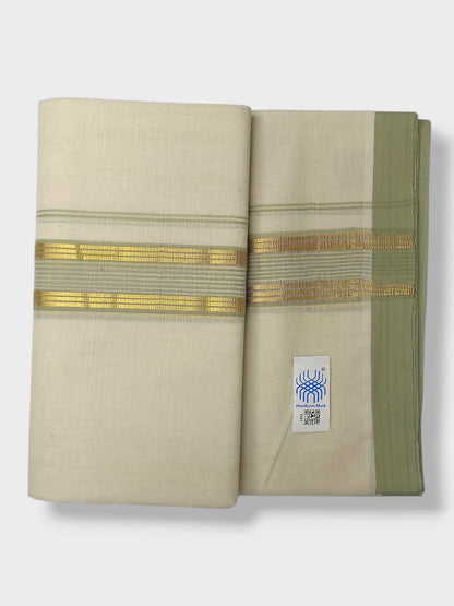 Kerala Balaramapuram Pure Cotton Handloom Mundu/Dhoti
