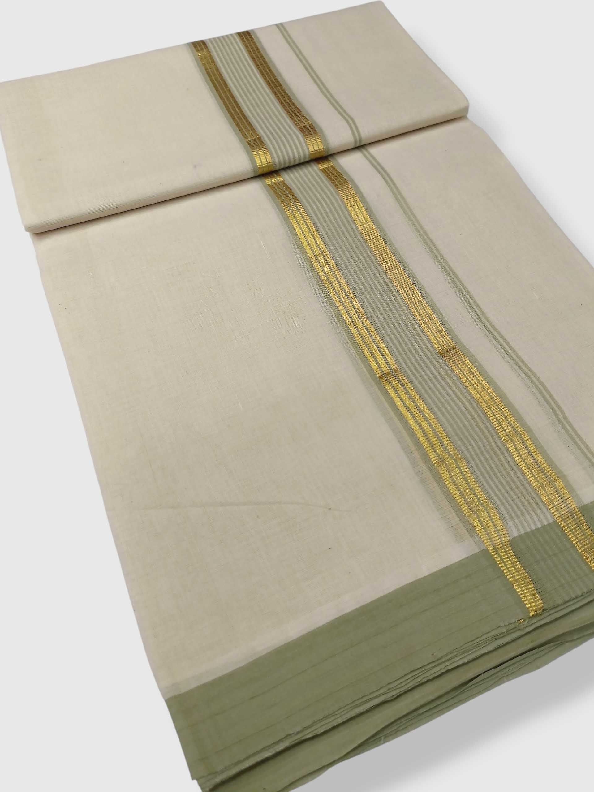 Kerala Balaramapuram Pure Cotton Handloom Mundu/Dhoti