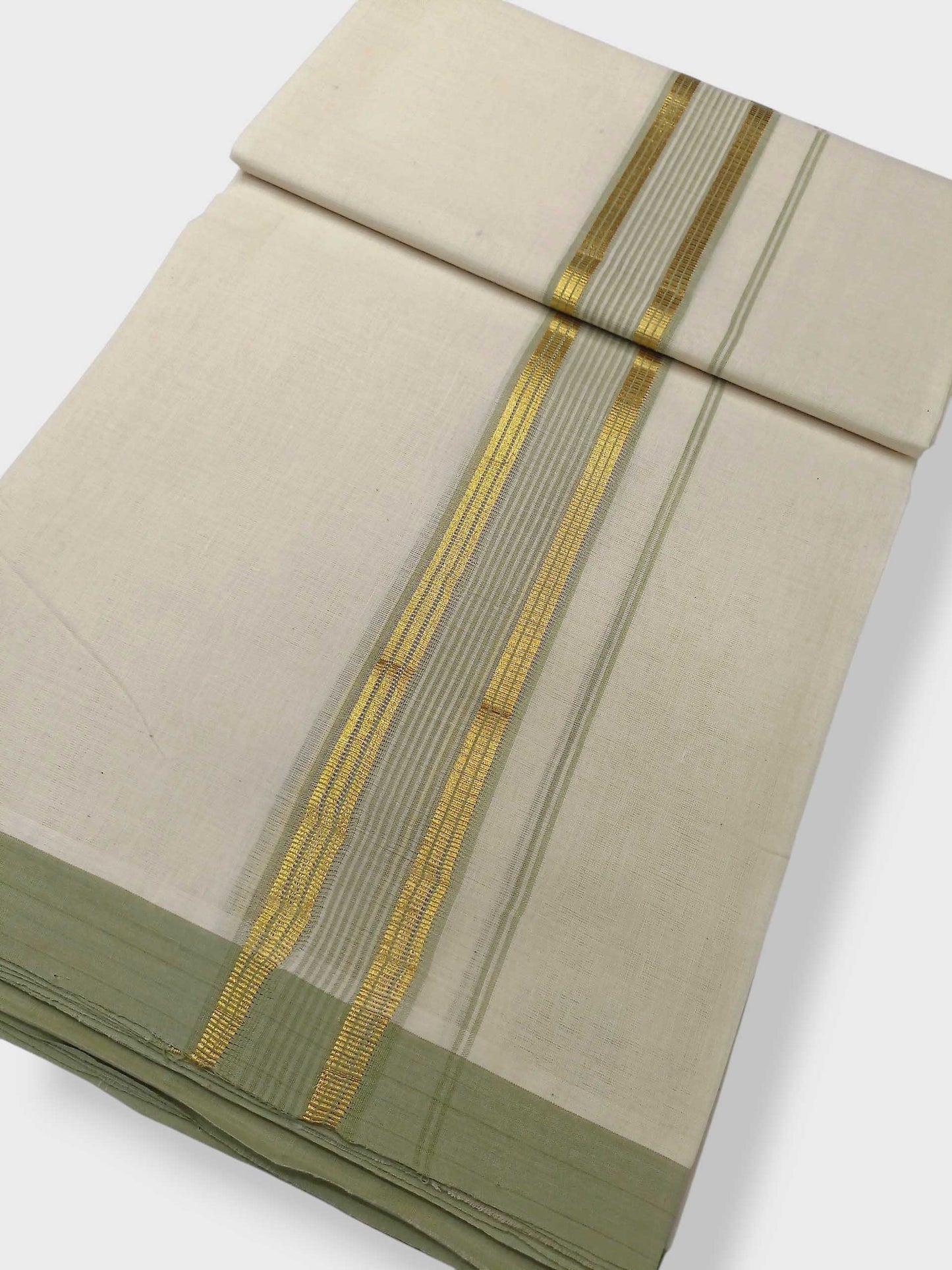 Kerala Balaramapuram Pure Cotton Handloom Mundu/Dhoti