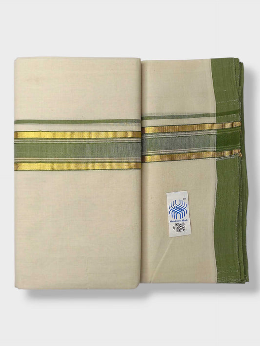 Kerala Balaramapuram Pure Cotton Handloom Mundu/Dhoti
