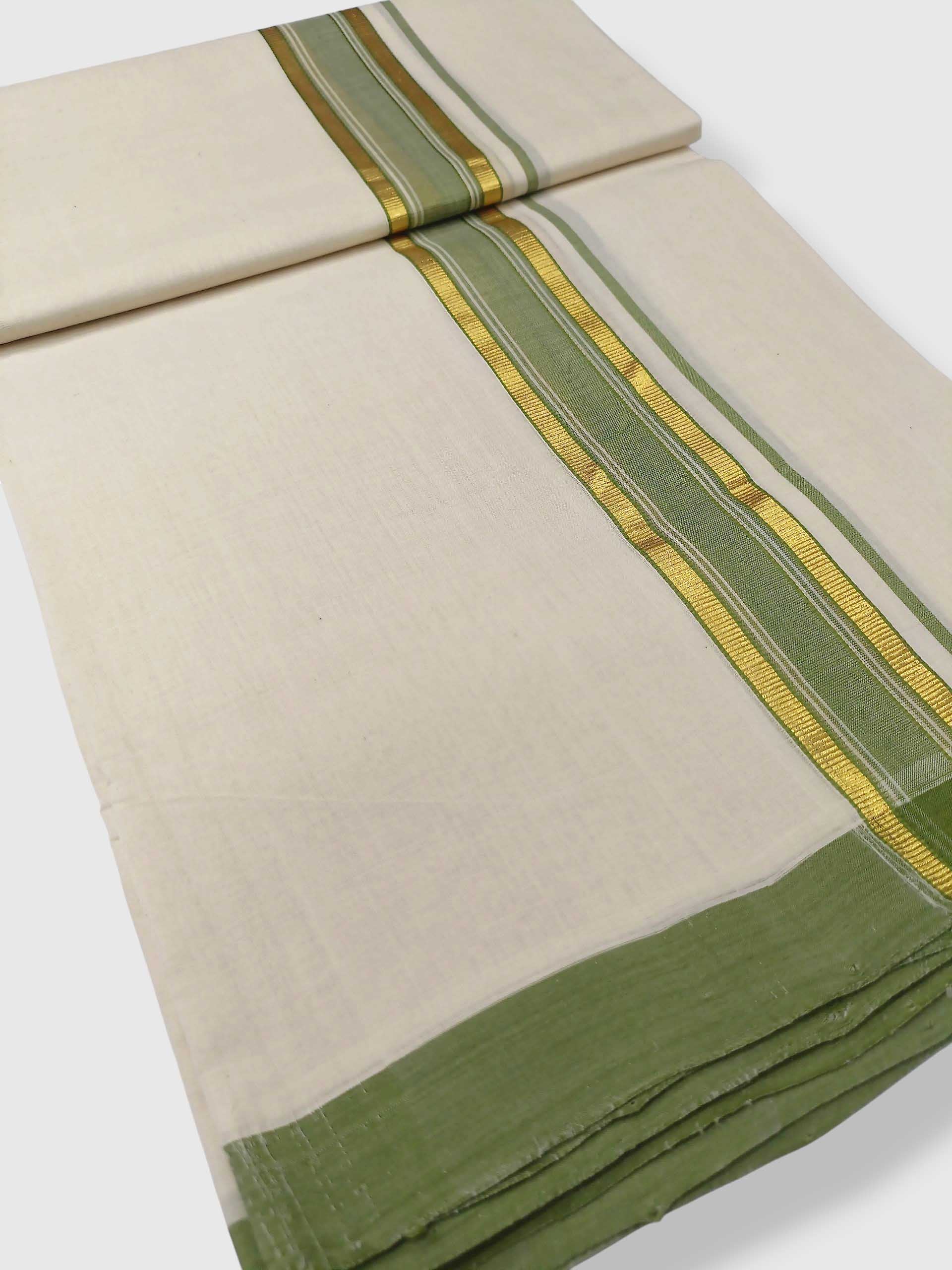 Kerala Balaramapuram Pure Cotton Handloom Mundu/Dhoti