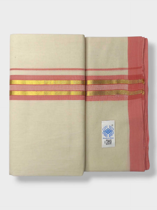 Kerala Balaramapuram Pure Cotton Handloom Mundu/Dhoti