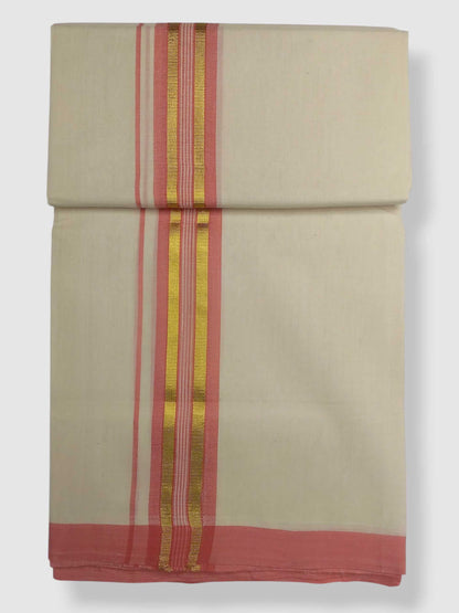 Kerala Balaramapuram Pure Cotton Handloom Mundu/Dhoti